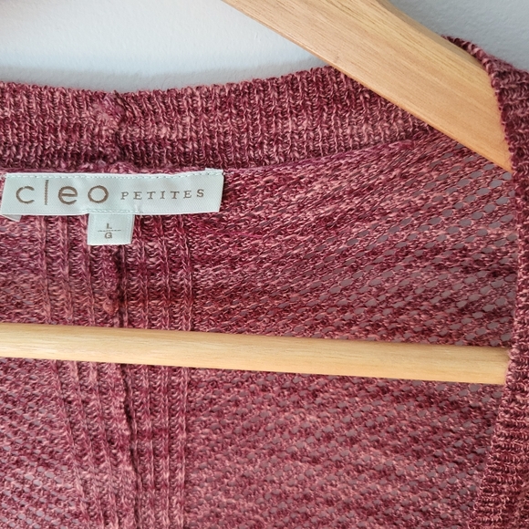 CLEO Raspberry Open Cardigan - Picture 2 of 5